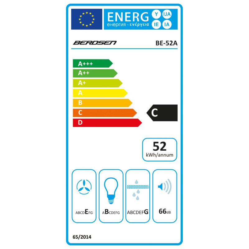 Po spintele gartraukis 52cm baltas BE-52A