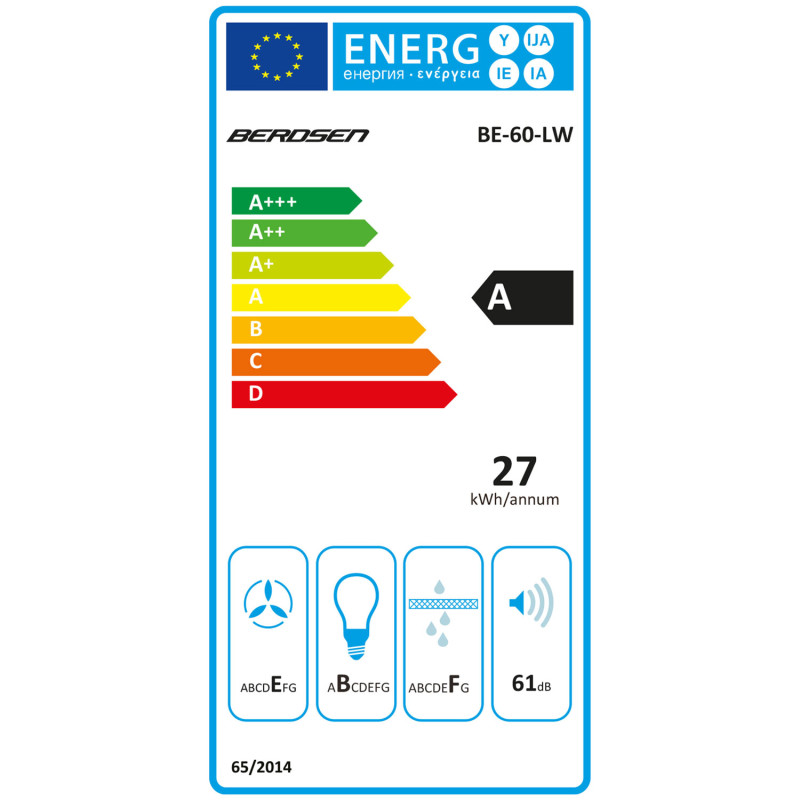 Po spintele esantis gartraukis - 60 cm Berdsen BE-60-LW juodas