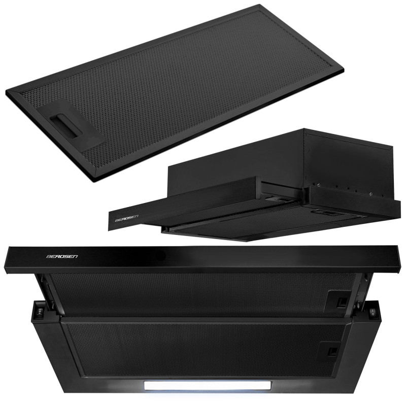 Po spintele esantis gartraukis - 60 cm Berdsen BE-60-LW juodas