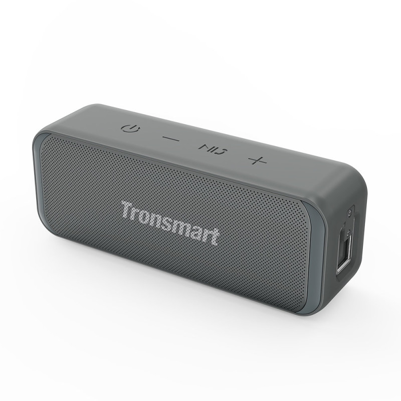 10 W T2 Mini belaidis Bluetooth garsiakalbis pilkas