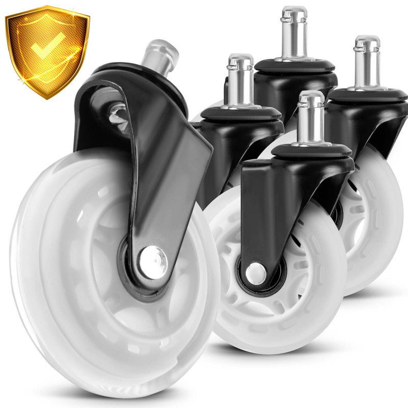 Skaidrūs guminiai ratukai foteliams Sofotel 5 vnt.