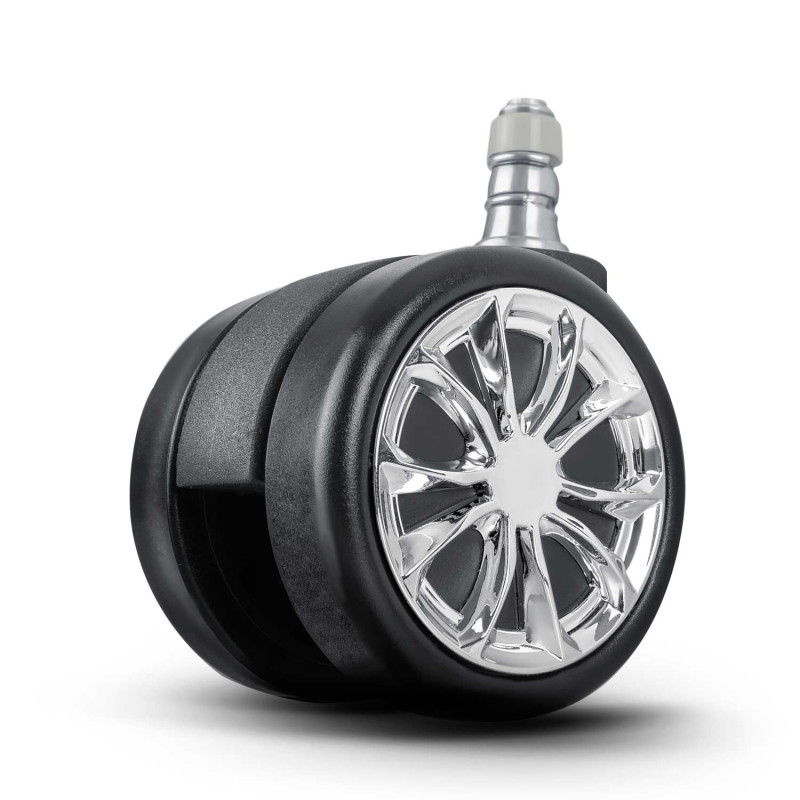 Guminiai ratukai foteliams juodi Sofotel 5 vnt.