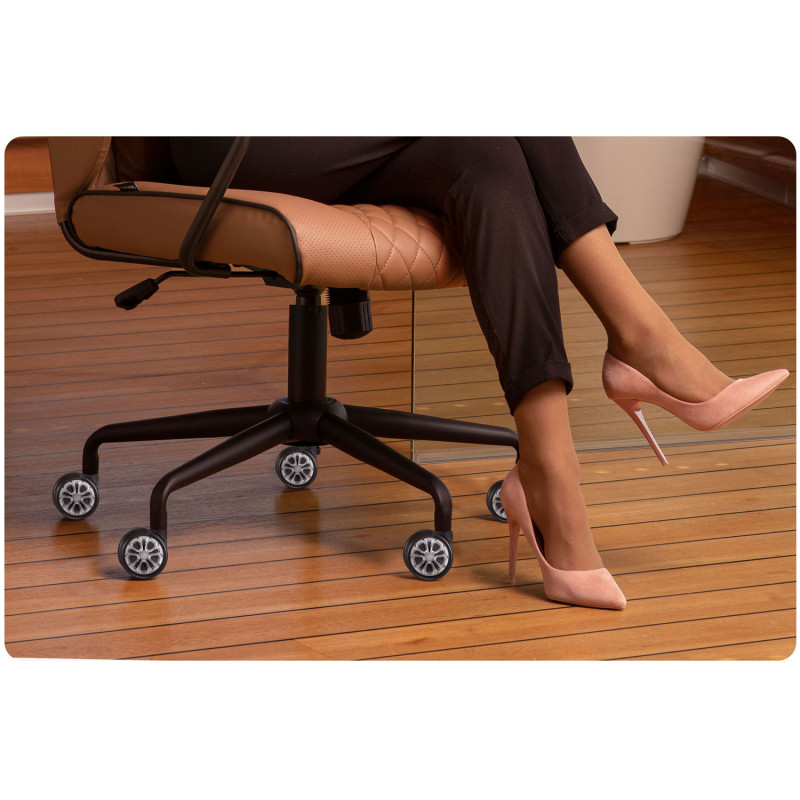 Guminiai ratukai foteliams juodi Sofotel 5 vnt.