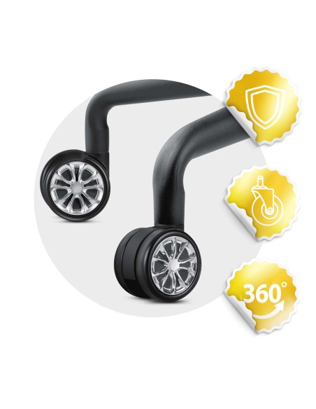 Guminiai ratukai foteliams juodi Sofotel 5 vnt. Guminiai ratukai foteliams juodi Sofotel 5 vnt.