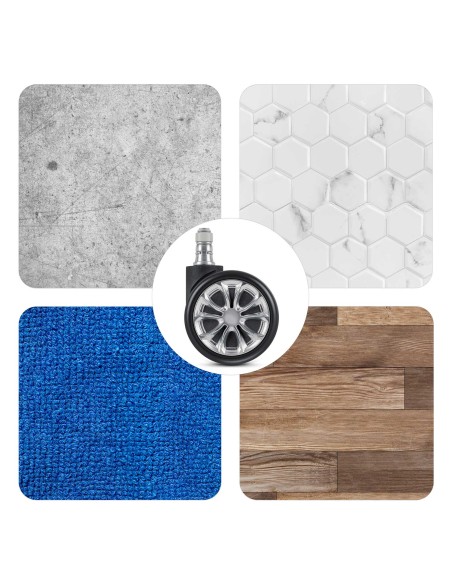 Guminiai ratukai foteliams juodi Sofotel 5 vnt. Guminiai ratukai foteliams juodi Sofotel 5 vnt.