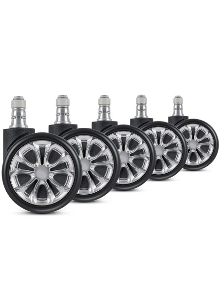 Guminiai ratukai foteliams juodi Sofotel 5 vnt. Guminiai ratukai foteliams juodi Sofotel 5 vnt.