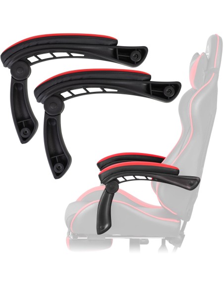 Porankiai foteliui Cerber raudona pora Porankiai foteliui Cerber raudona pora