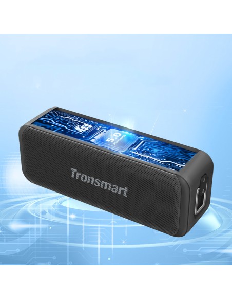 10 W T2 Mini belaidis Bluetooth garsiakalbis pilkas 10 W T2 Mini belaidis Bluetooth garsiakalbis pilkas