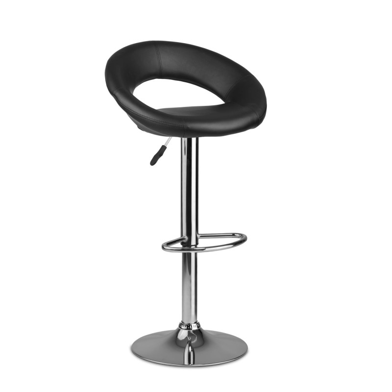 Baro kėdė su atlošu Forza juoda