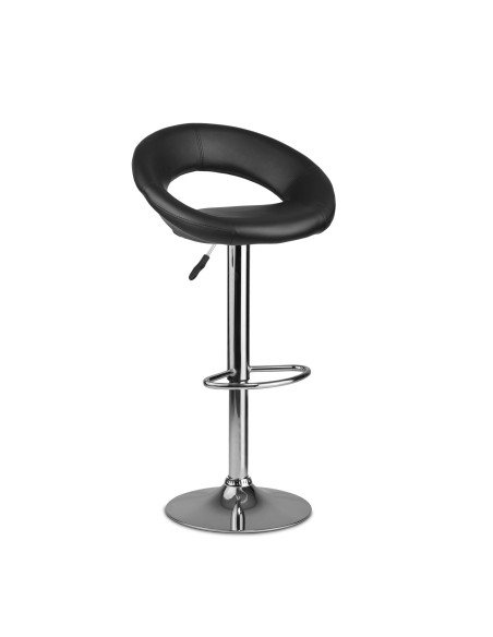 Baro kėdė su atlošu Forza juoda Baro kėdė su atlošu Forza juoda