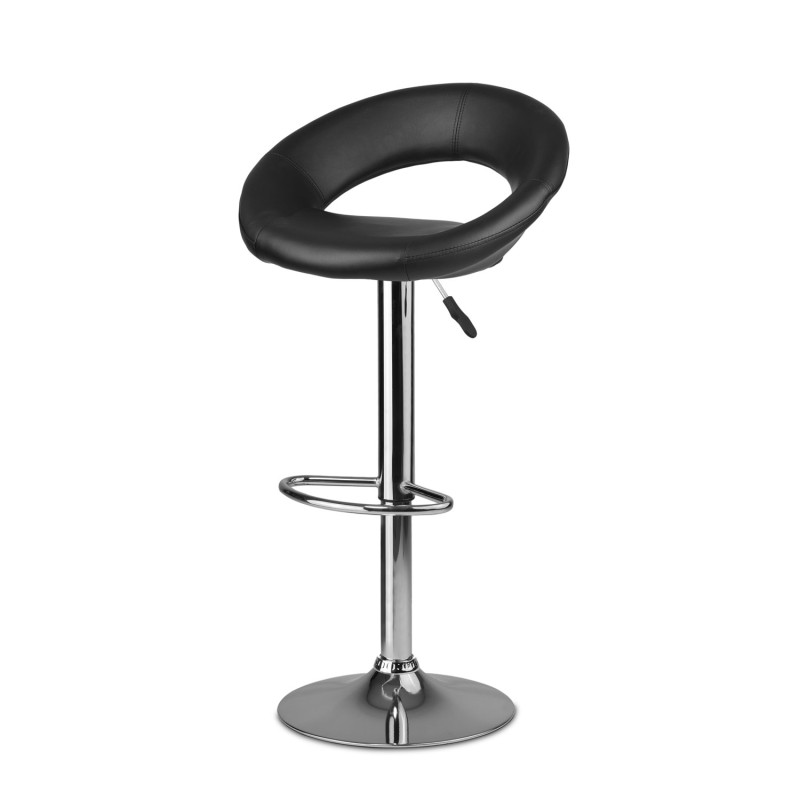 Baro kėdė su atlošu Forza juoda