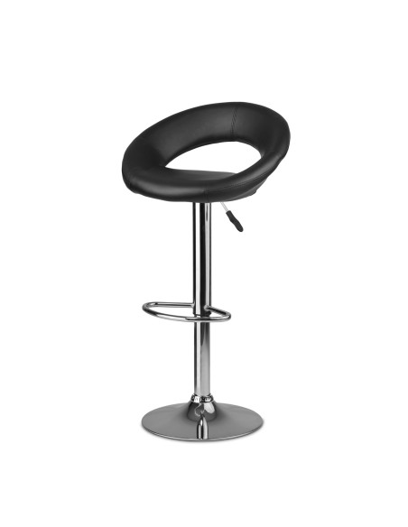 Baro kėdė su atlošu Forza juoda Baro kėdė su atlošu Forza juoda