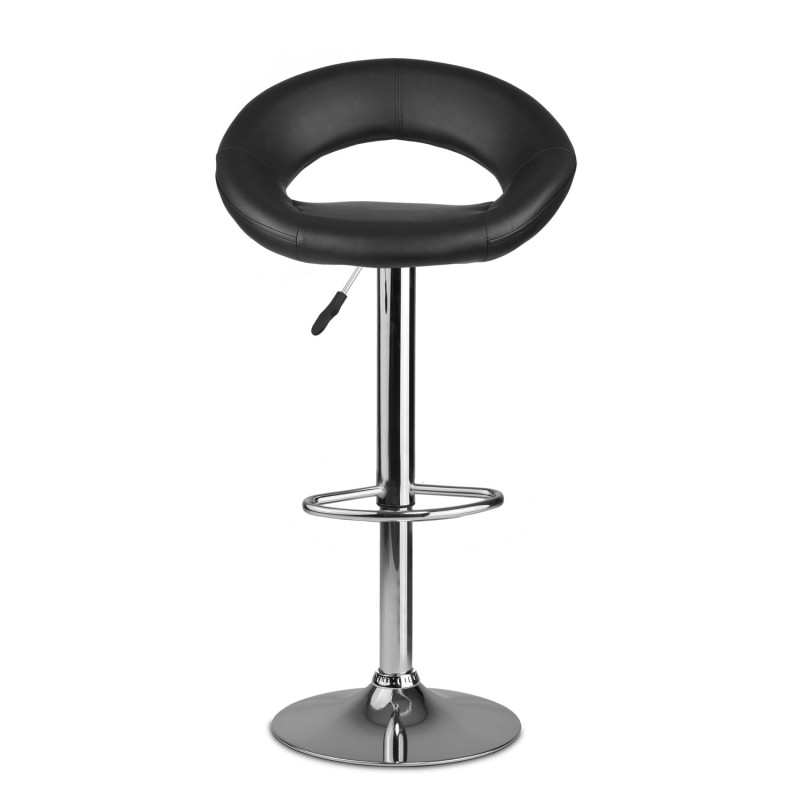 Baro kėdė su atlošu Forza juoda