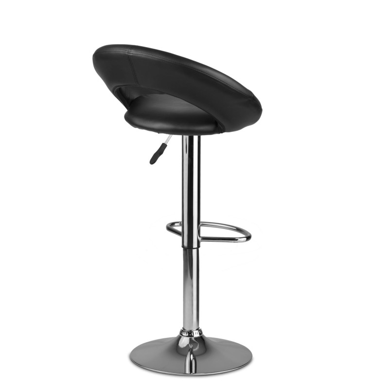 Baro kėdė su atlošu Forza juoda