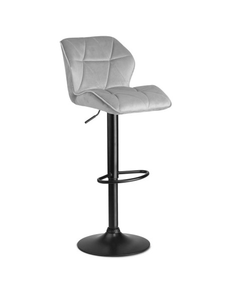 Castel šviesiai pilka baro kėdė su atlošu Castel šviesiai pilka baro kėdė su atlošu