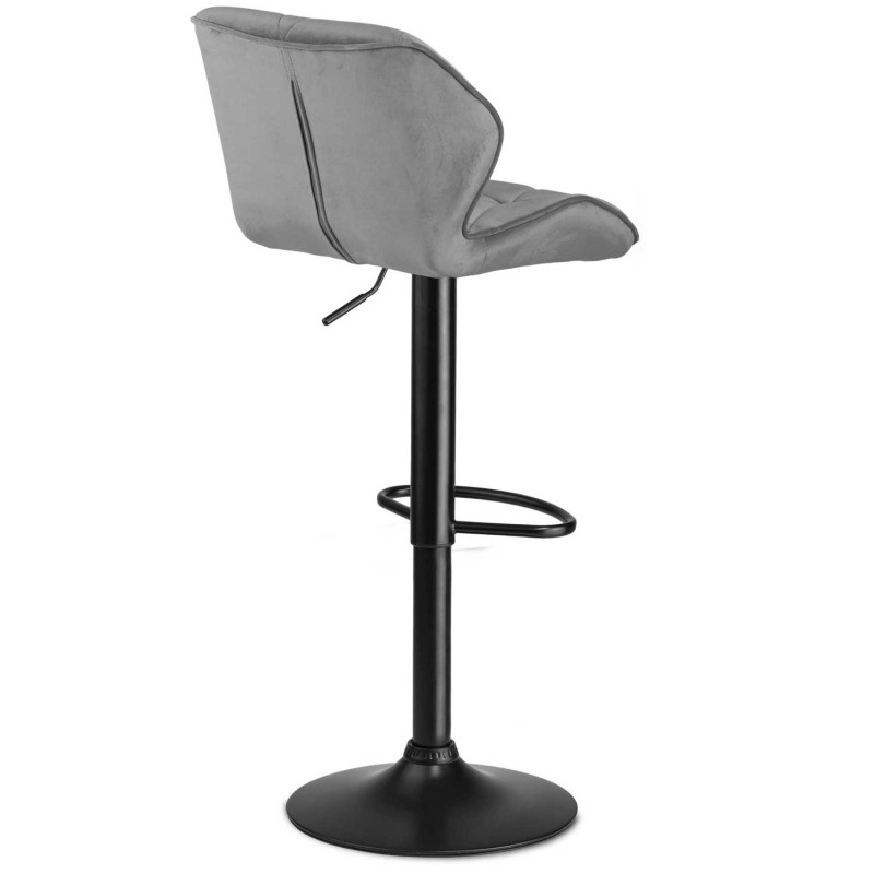 Castel šviesiai pilka baro kėdė su atlošu