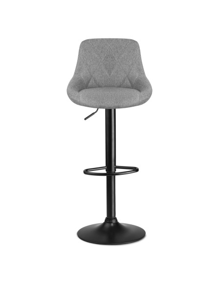 Baro kėdė su atlošu Nerra pilka medžiaga Baro kėdė su atlošu Nerra pilka medžiaga