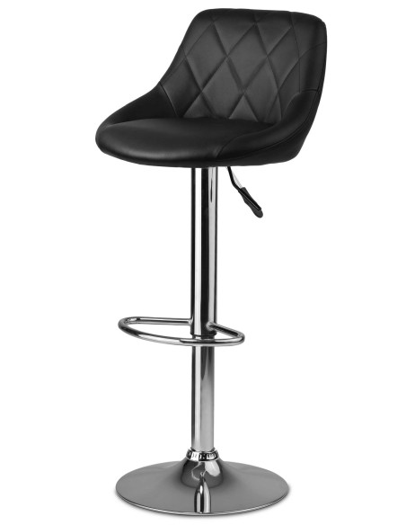 Baro kėdė su atlošu Nerra juoda