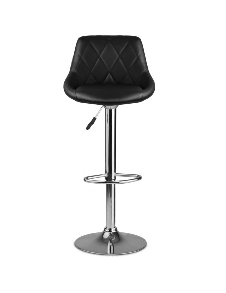 Baro kėdė su atlošu Nerra juoda