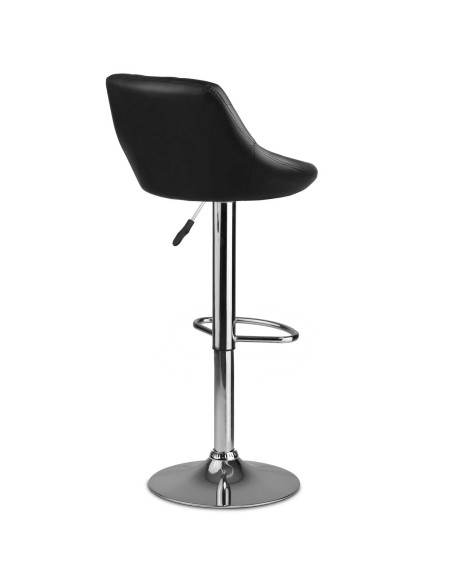 Baro kėdė su atlošu Nerra juoda