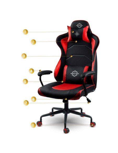 Žaidimų kėdė Sotel Katarina - raudona - 2590 Žaidimų kėdė Sotel Katarina - raudona - 2590