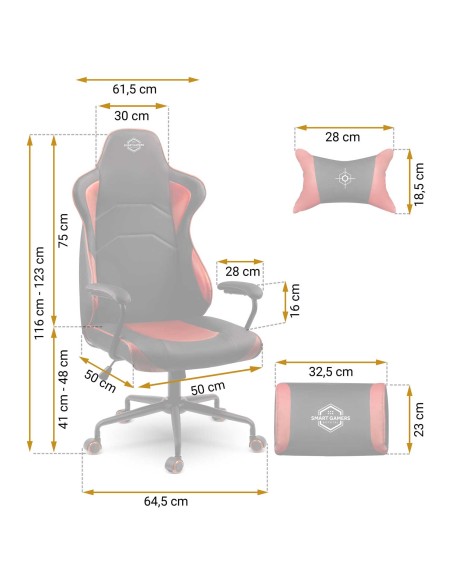 Žaidimų kėdė Sotel Katarina - raudona - 2590 Žaidimų kėdė Sotel Katarina - raudona - 2590