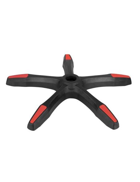 Fotelio pagrindas 320mm juodos ir raudonos spalvos Fotelio pagrindas 320mm juodos ir raudonos spalvos