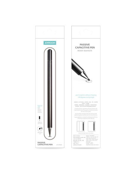 Pasyvus talpinis rašiklis išmaniesiems telefonams ir planšetiniams kompiuteriams Excellent Series JR-BP560S tamsiai pilka Pasyvus talpinis rašiklis išmaniesiems telefonams ir planšetiniams kompiuteriams Excellent Series JR-BP560S tamsiai pilka