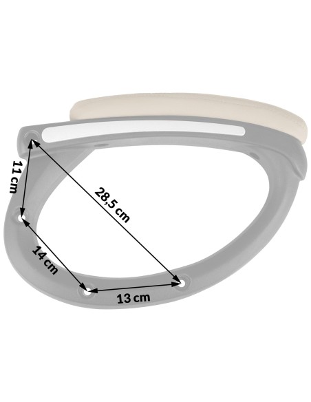 Porankiai foteliui Porto smėlio spalvos Porankiai foteliui Porto smėlio spalvos