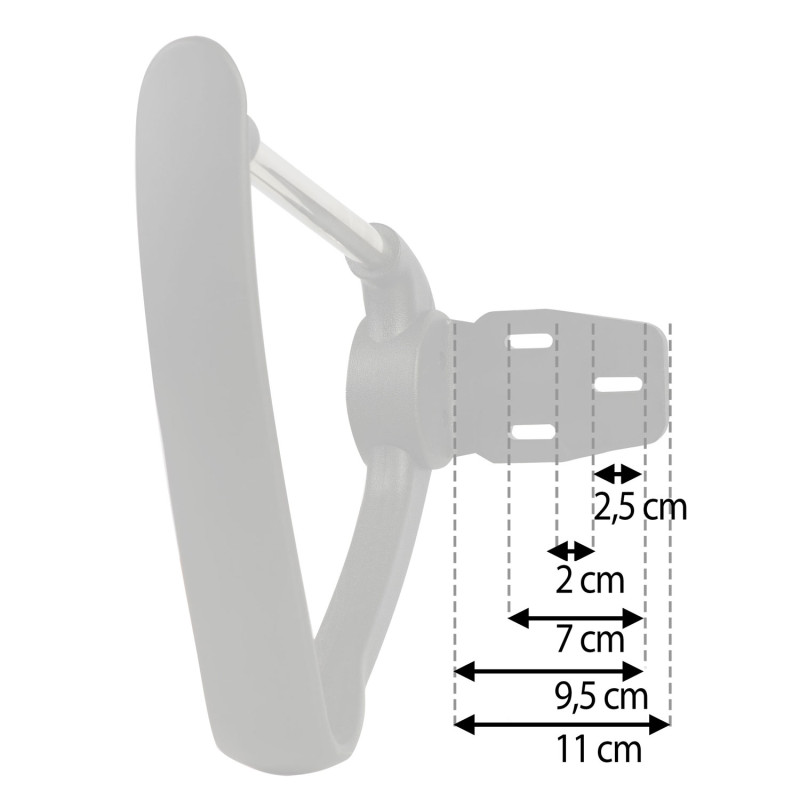 Porankiai foteliui Sydney II juodi 2 vnt.