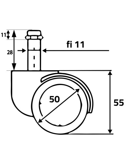 Juodos ir geltonos spalvos guminiai ratukai foteliams, 5 vnt. Juodos ir geltonos spalvos guminiai ratukai foteliams, 5 vnt.