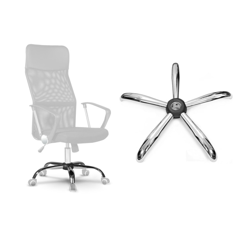 Fotelio pagrindas yra chromuotas 320