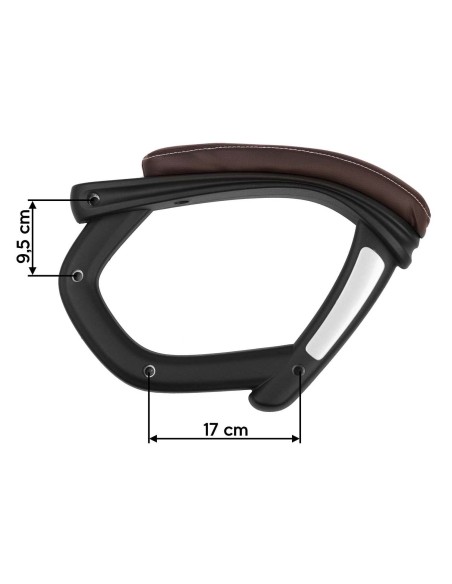 Porankiai foteliui 222 rudi Porankiai foteliui 222 rudi