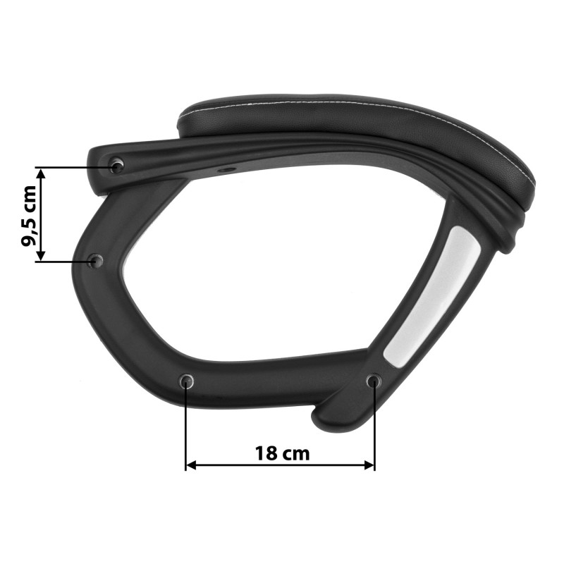 Kėdės porankiai 222 juodi