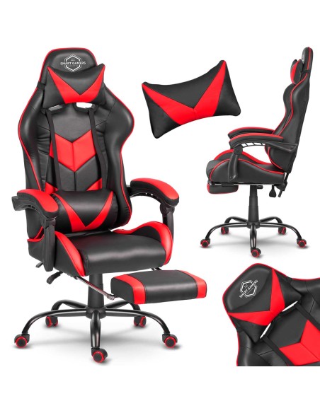 Biuro fotelis žaidėjui Sofotel Cerber juoda ir raudona Biuro fotelis žaidėjui Sofotel Cerber juoda ir raudona