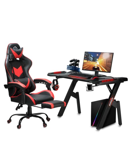 Biuro fotelis žaidėjui Sofotel Cerber juoda ir raudona Biuro fotelis žaidėjui Sofotel Cerber juoda ir raudona