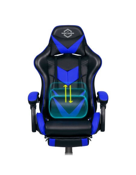 Biuro fotelis žaidėjui Sofotel Cerber juoda ir mėlyna Biuro fotelis žaidėjui Sofotel Cerber juoda ir mėlyna