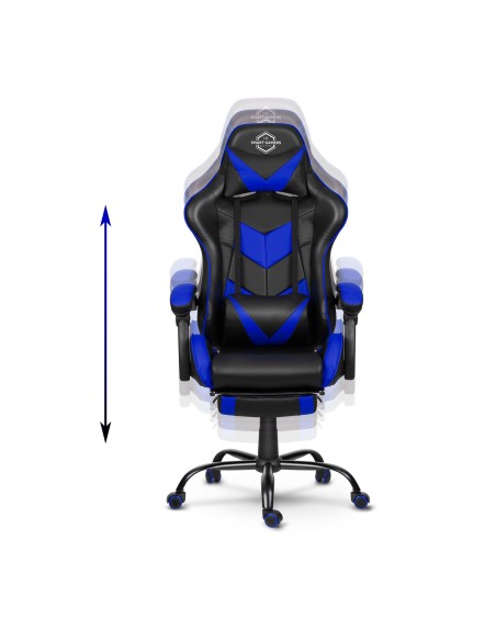 Biuro fotelis žaidėjui Sofotel Cerber juoda ir mėlyna Biuro fotelis žaidėjui Sofotel Cerber juoda ir mėlyna