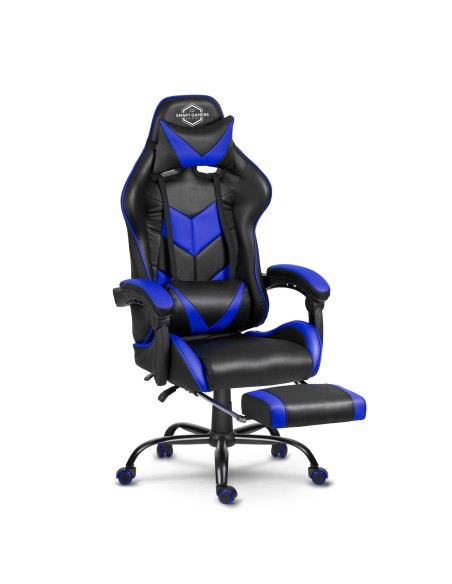 Biuro fotelis žaidėjui Sofotel Cerber juoda ir mėlyna Biuro fotelis žaidėjui Sofotel Cerber juoda ir mėlyna