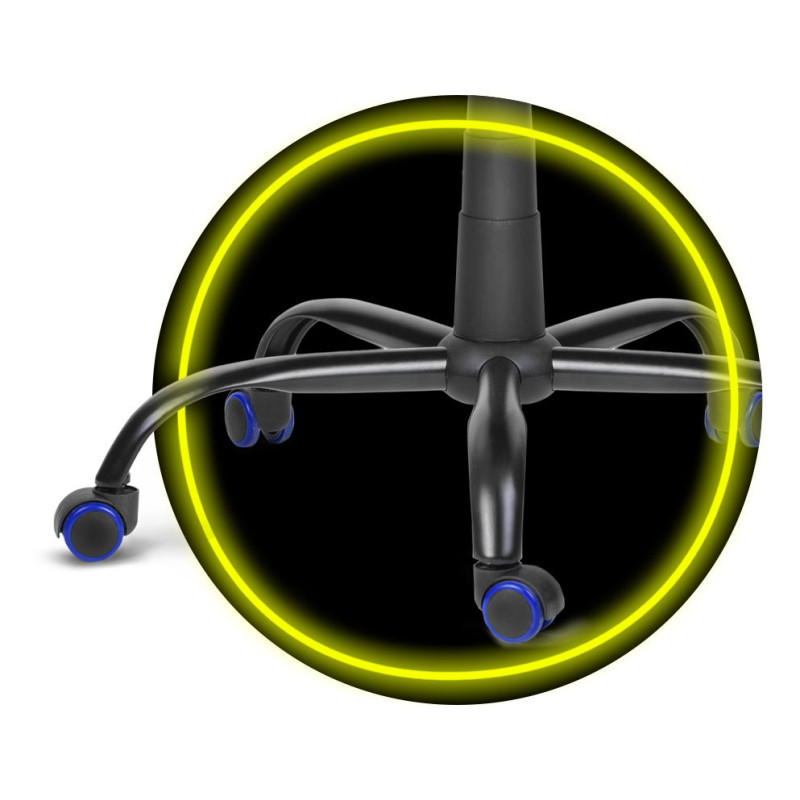 Biuro fotelis žaidėjui Sofotel Cerber juoda ir mėlyna