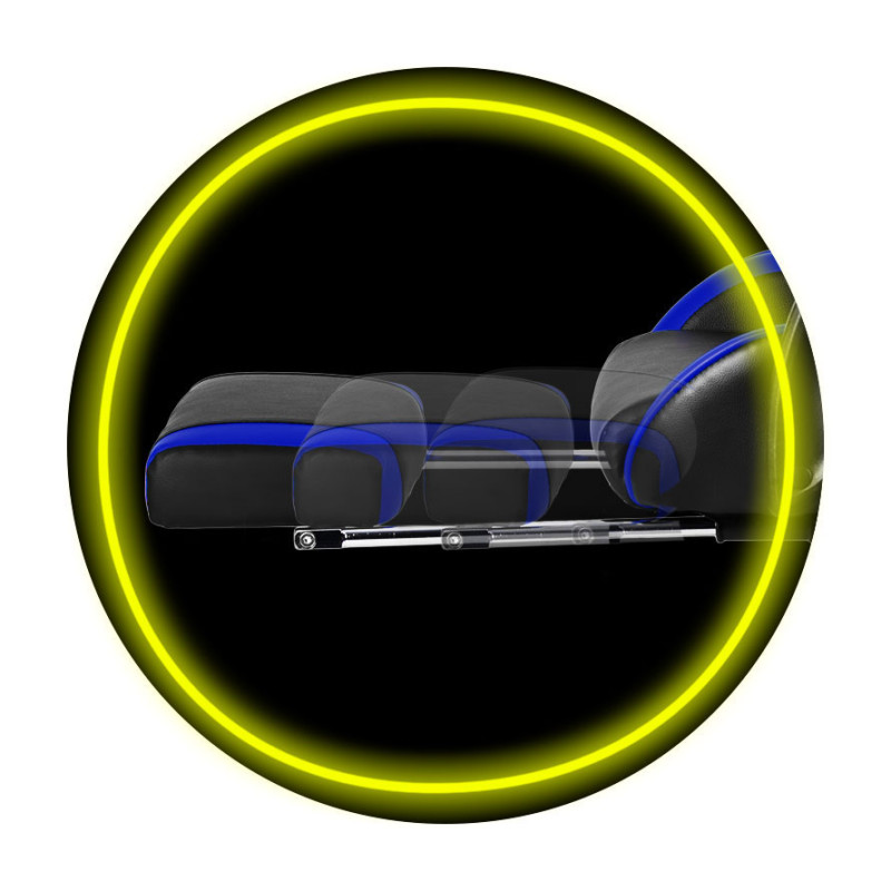 Biuro fotelis žaidėjui Sofotel Cerber juoda ir mėlyna