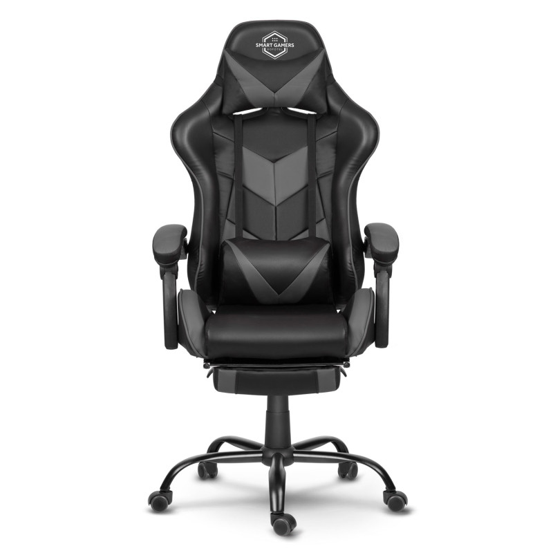 Sofotel Cerber juoda ir pilka biuro žaidimų kėdė