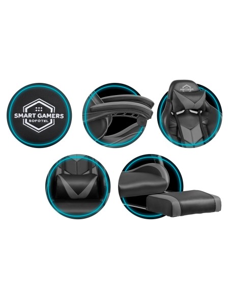 Sofotel Cerber juoda ir pilka biuro žaidimų kėdė Sofotel Cerber juoda ir pilka biuro žaidimų kėdė