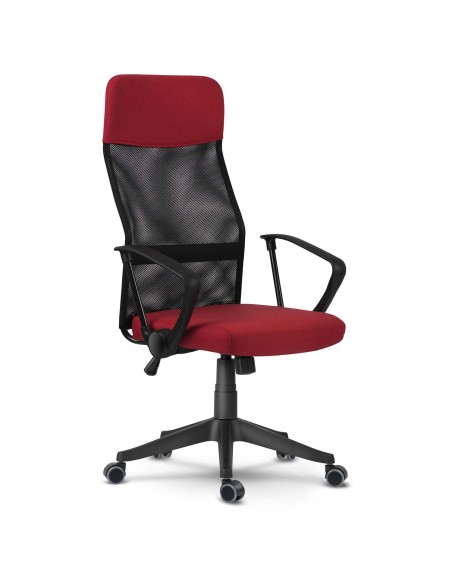 Sidney raudonos ir juodos spalvos mikro tinklelio biuro fotelis Sidney raudonos ir juodos spalvos mikro tinklelio biuro fotelis
