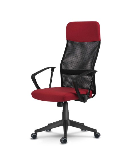 Sidney raudonos ir juodos spalvos mikro tinklelio biuro fotelis Sidney raudonos ir juodos spalvos mikro tinklelio biuro fotelis