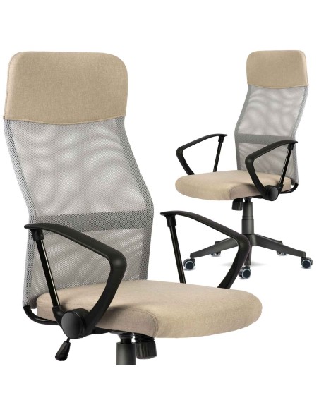 Sidney smėlio spalvos mikrotinklo biuro fotelis Sidney smėlio spalvos mikrotinklo biuro fotelis