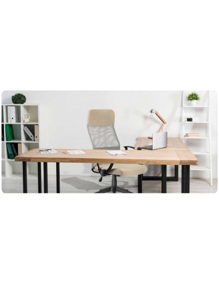 Sidney smėlio spalvos mikrotinklo biuro fotelis Sidney smėlio spalvos mikrotinklo biuro fotelis