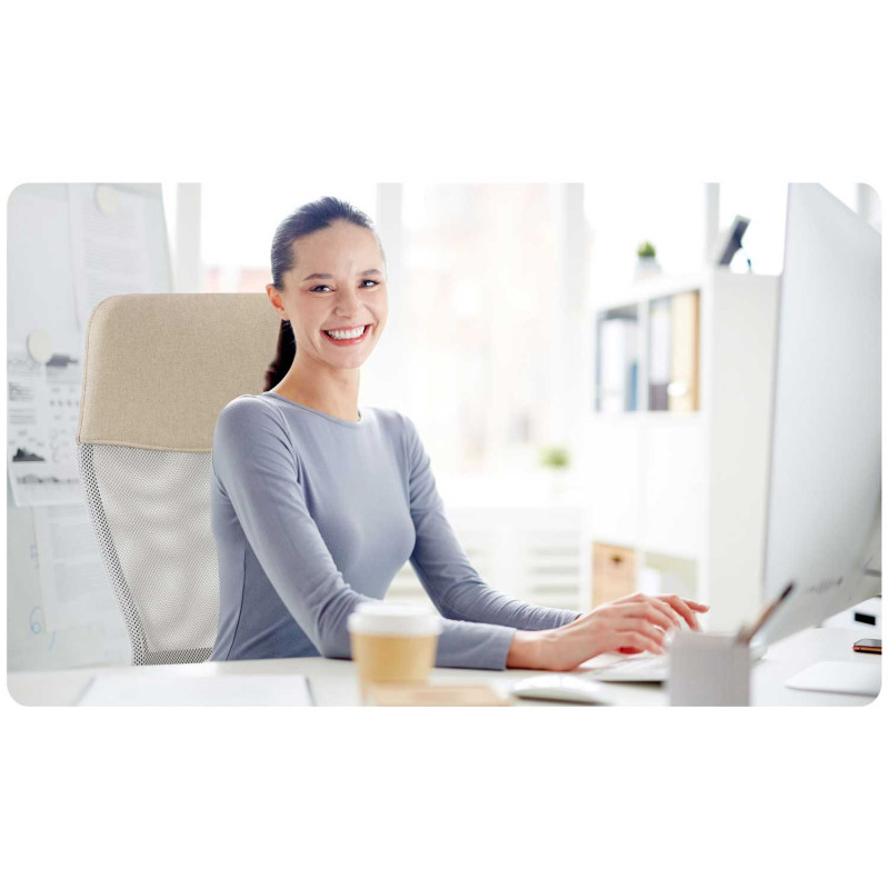 Sidney smėlio spalvos mikrotinklo biuro fotelis