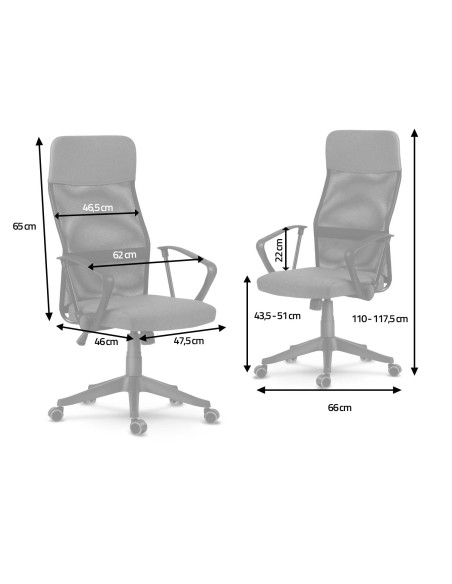 Sidney smėlio spalvos mikrotinklo biuro fotelis Sidney smėlio spalvos mikrotinklo biuro fotelis