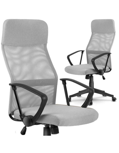 Biuro fotelis pagamintas iš mikrotinklo Sofotel Sydney šviesiai pilkos spalvos Biuro fotelis pagamintas iš mikrotinklo Sofotel Sydney šviesiai pilkos spalvos